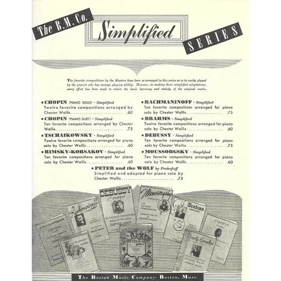 Open the Gates of the Temple 1952 Boston Music Sacred Piano Solo - Picture 2 of 3